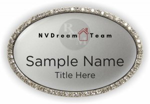 (image for) NV Dream Team Oval Bling Silver Other badge