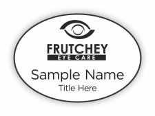 (image for) Frutchey Eye Care Oval White badge