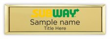 (image for) Subway Small Executive Gold badge