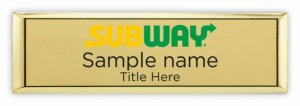 (image for) Subway Small Executive Gold badge