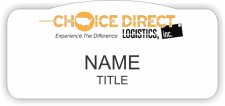 (image for) Choice Direct Logistics, Inc. Shaped White badge