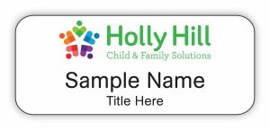 (image for) Holly Hill Children\'s Services Standard White badge