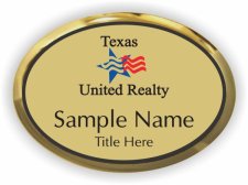 (image for) Texas United Realty Oval Executive Gold badge