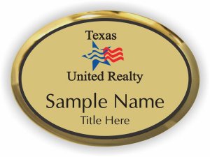 (image for) Texas United Realty Oval Executive Gold badge