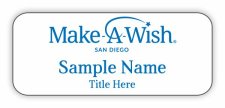 (image for) Make-A-Wish San Diego Standard White badge