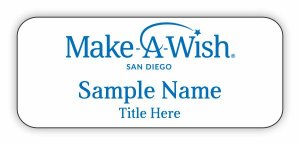 (image for) Make-A-Wish San Diego Standard White badge