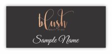 (image for) Blush Beauty Studio Standard Black Square Corner badge