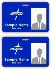 (image for) Medline Photo ID Horizontal Double Sided badge