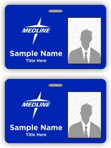 (image for) Medline Photo ID Horizontal Double Sided badge