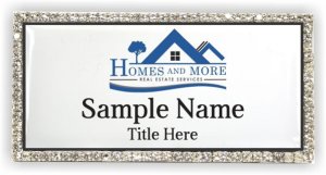 (image for) Homes and More Real Estate Services Bling Silver Other badge