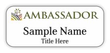 (image for) Dahlonega-Lumpkin County Chamber of Commerce Standard White badge