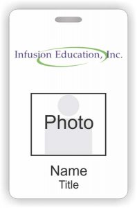 (image for) Infusion Education, Inc Photo ID Vertical badge