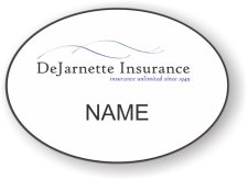 (image for) DeJarnette Insurance Agency Oval White badge