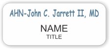 (image for) JFG- John C. Jarrett II, MD Standard White badge
