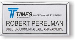 (image for) Times Microwave Systems Executive Silver Badge (With Title)