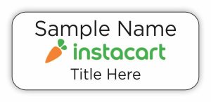 (image for) Instacart Standard White badge