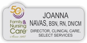 (image for) Family and Nursing Care Shaped Silver badge