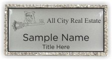 (image for) ALL CITY REAL ESTATE Bling Silver badge