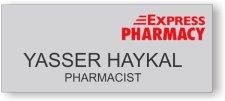 (image for) Express Pharmacy Standard Silver Square Corner badge