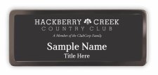(image for) Hackberry Creek Country Club Black Chrome badge