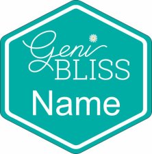 (image for) Geni Bliss Shaped White badge