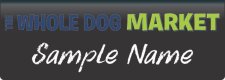 (image for) The Whole Dog Market Foldover Pocket Metal Chalkboard badge