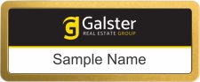 (image for) Galster Real Estate Prestige Gold Anodized badge