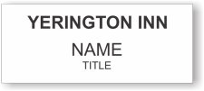 (image for) Yerington Inn Standard White Square Corner badge
