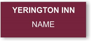 (image for) Yerington Inn Standard White Square Corner badge