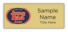 (image for) Jersey Mike's Subs Standard Gold Square Corner badge