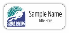 (image for) Signature Scuba Diving Standard White badge