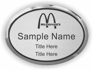 (image for) McDonald\'s Oval Executive Silver badge