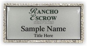 (image for) Rancho Escrow Services Bling Silver badge