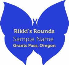 (image for) Rikki's Rounds Shaped Silver badge Without Jewels