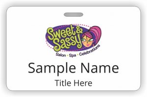 (image for) Sweet and Sassy Plano ID Horizontal badge