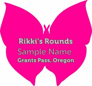 (image for) Rikki\'s Rounds Shaped Silver badge Without Jewels