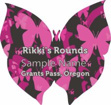 (image for) Rikki's Rounds Shaped Silver Badge Without Jewels