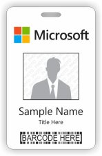(image for) Microsoft Barcode ID Vertical badge