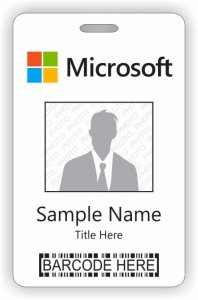 (image for) Microsoft Barcode ID Vertical badge