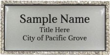(image for) City of Pacific Grove Bling Silver badge
