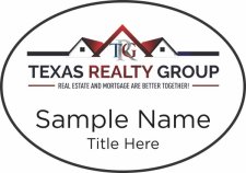 (image for) Texas Realty Group Oval White badge