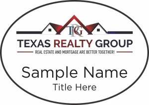 (image for) Texas Realty Group Oval White badge