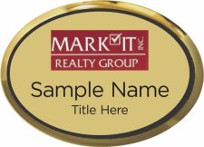 (image for) Mark It Realty Group, Inc. Oval Executive Gold badge