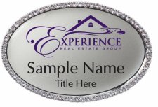 (image for) Experience Real Estate Group Oval Bling Silver badge