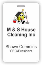 (image for) M & S House Cleaning Inc Vertical ID badge
