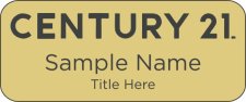 (image for) Century 21 New Logo Standard Gold badge