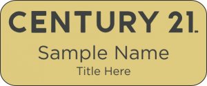 (image for) Century 21 New Logo Standard Gold badge