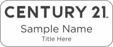 (image for) Century 21 New Logo Standard White badge