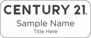 (image for) Century 21 New Logo Standard White badge