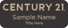 (image for) Century 21 New Logo Standard Black badge